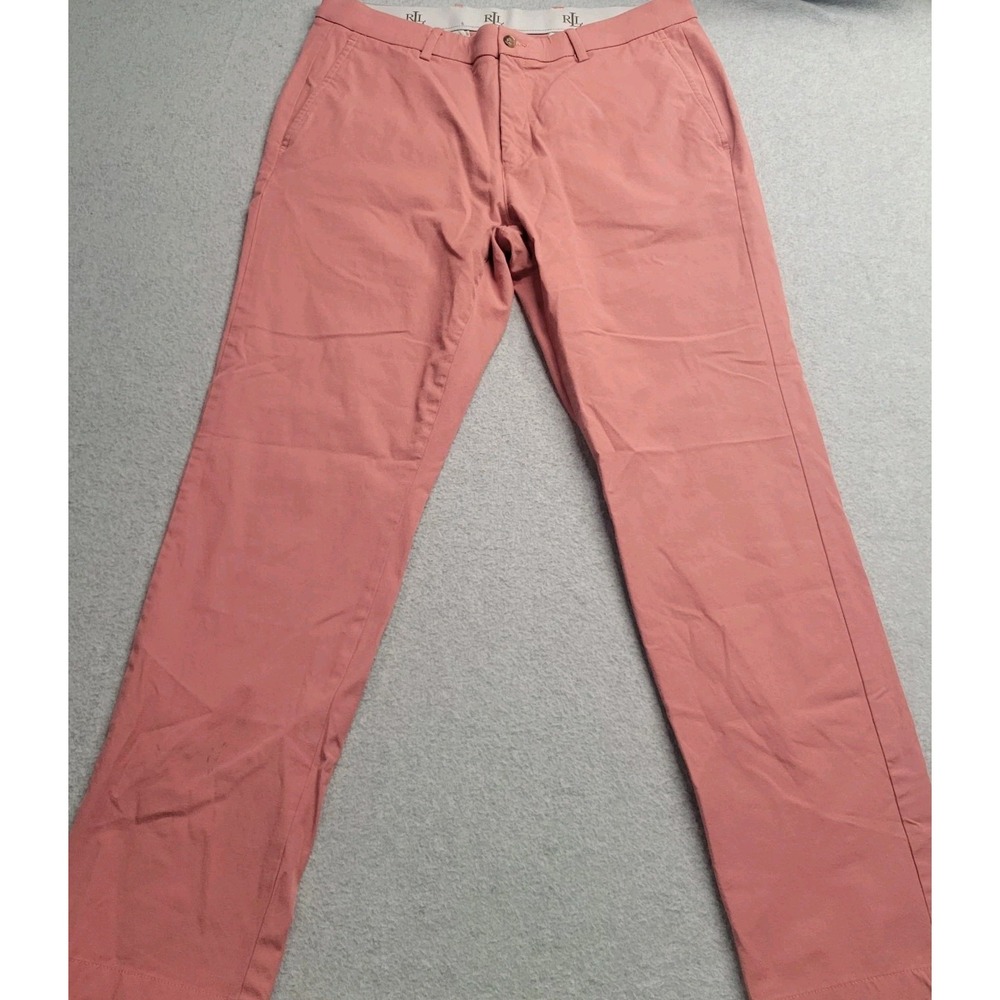 Lauren Ralph Lauren Mens Dusty Rose Pink Chino Pants Stretch 33W x 30L